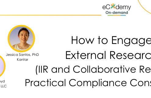 How to Engage External Research (IIR and Collaborative Research) - Practical Compliance Considerations