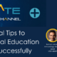 5 Practical Tips to Deliver Medical Education Programs Successfully